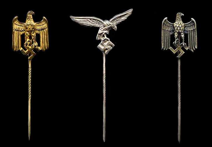 Wehrmacht personnel lapel pins
